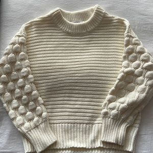 Cream knit sweater